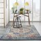 Homeroots 4 x 6 ft. Ivory & Light Blue Distressed Area Rug 385548 - alternate 6